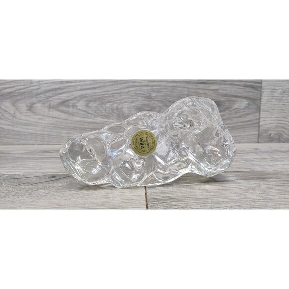LION Princess House Wonders Of The Wild 24% Lead Crystal Clear Made In Germany - Picture 6 of 9